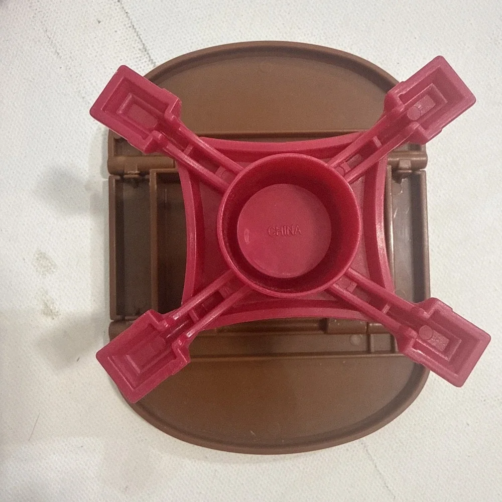 Fisher-Price‎ Loving Family dollhouse furniture Dining Room Table Red Chairs